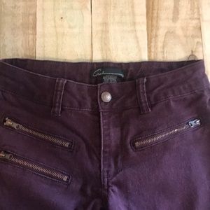 Maroon/Dark Purple Skinny Jeans
